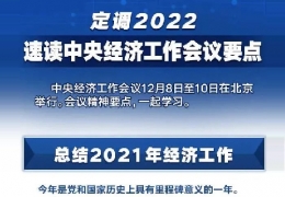 雙鴨山全文＋速覽！中央經(jīng)濟(jì)工作會(huì)議定調(diào)2022